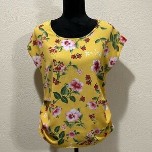 Yellow Floral Blouse